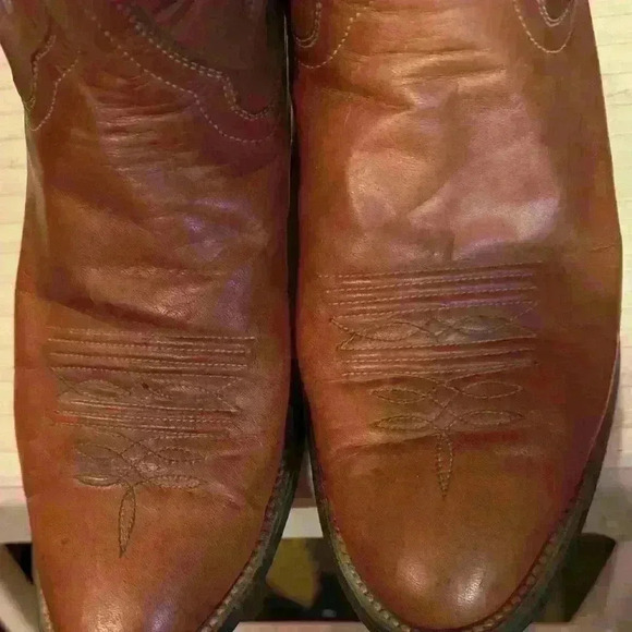 Men’s Brown HONDO Cowboy Boots size 9 1/2 D - Picture 3 of 13